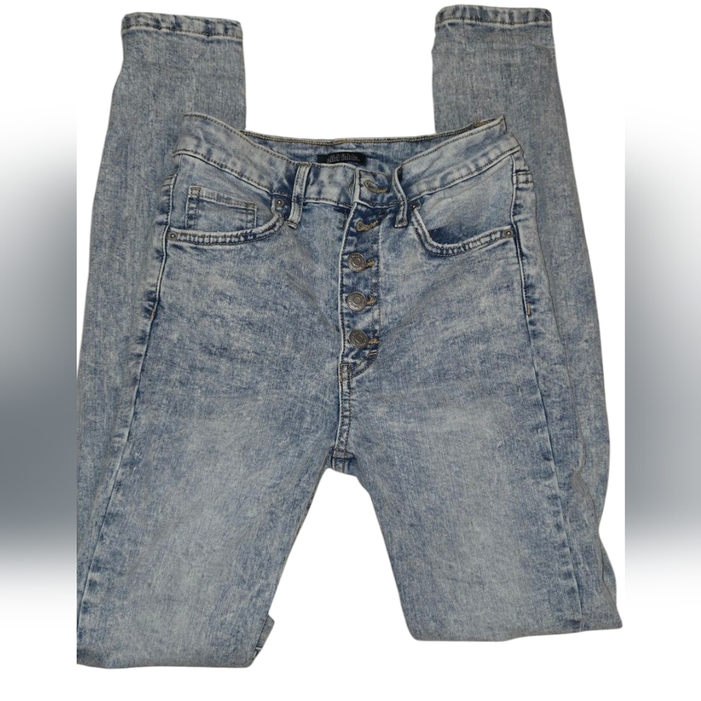 Wild Fable Skinny High Rise Vintage Distressed Jeans - Picture 7 of 9